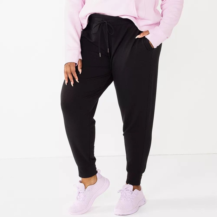 Clothing * | Plus Size Tek Gear French Terry Joggers