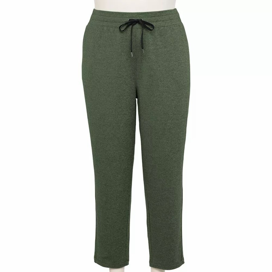 Clothing * | Plus Size Tek Gear Weekend French Terry Ankle Pants