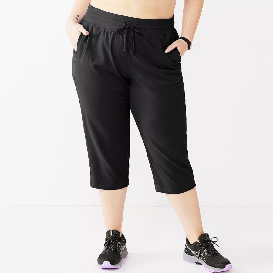 Clothing * | Plus Size Tek Gear Essential Straight-Leg Capris