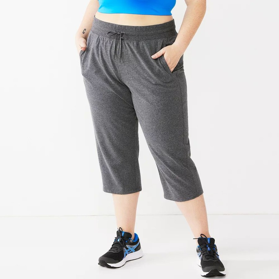 Clothing * | Plus Size Tek Gear Essential Straight-Leg Capris