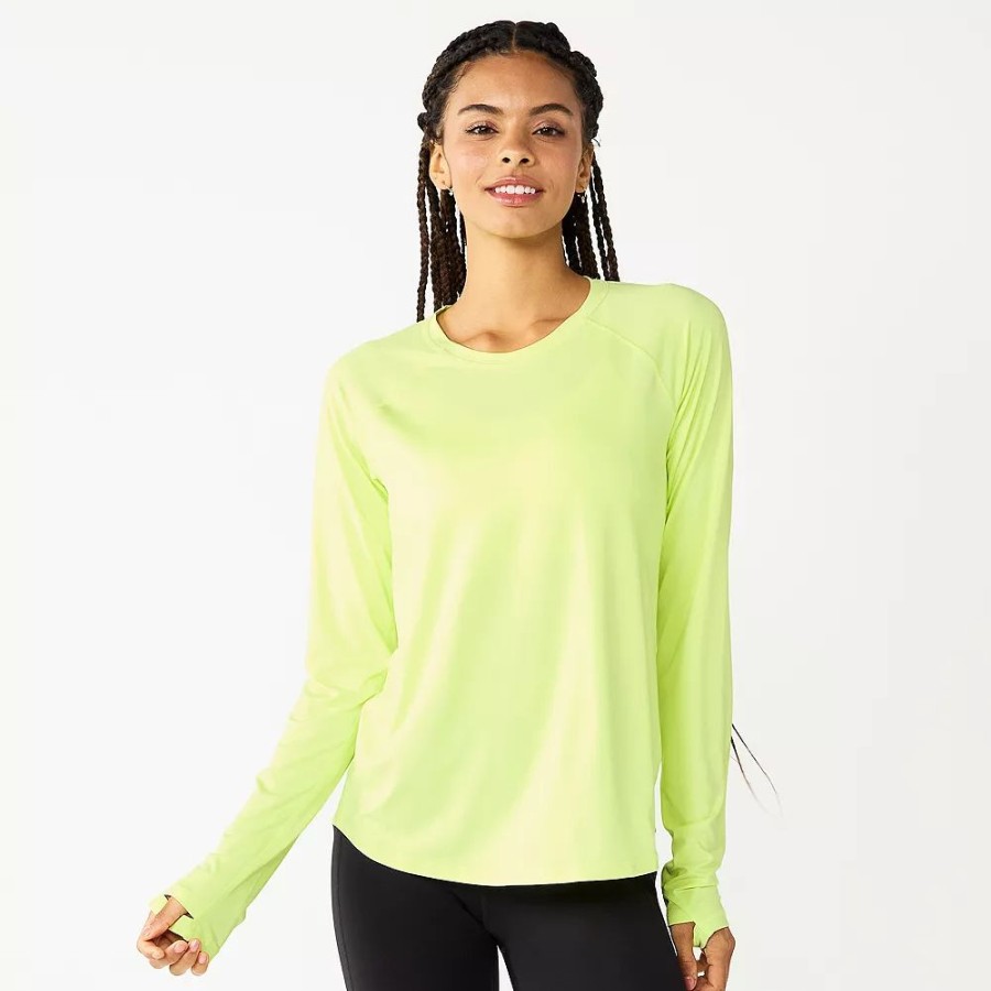 Clothing * | Women'S Tek Gear Performance Long Sleeve Tee