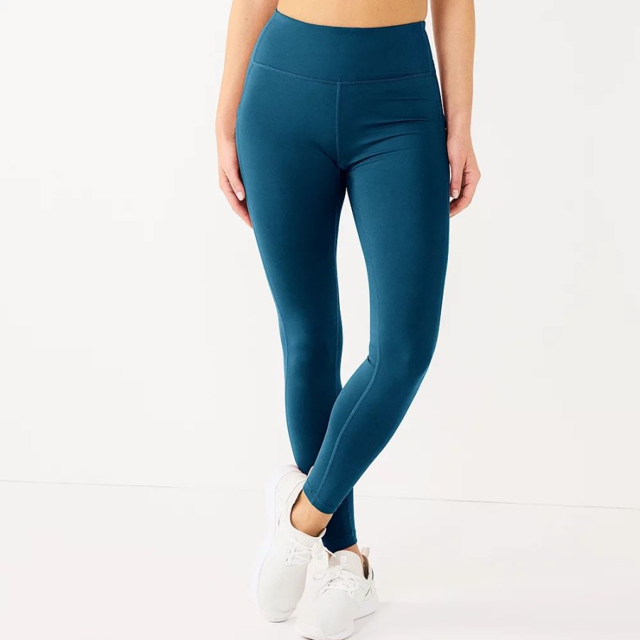 Clothing * | Petite Tek Gear Ultrastretch High-Waisted Side Pocket Leggings