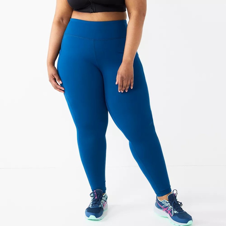 Clothing * | Plus Size Tek Gear High-Waisted Ultrastrech Side Pocket Leggings