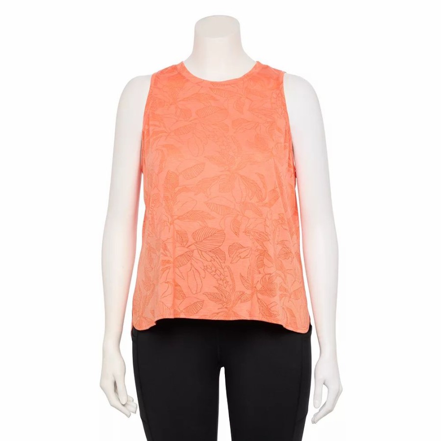 Clothing * | Plus Size Tek Gear Crop Tank