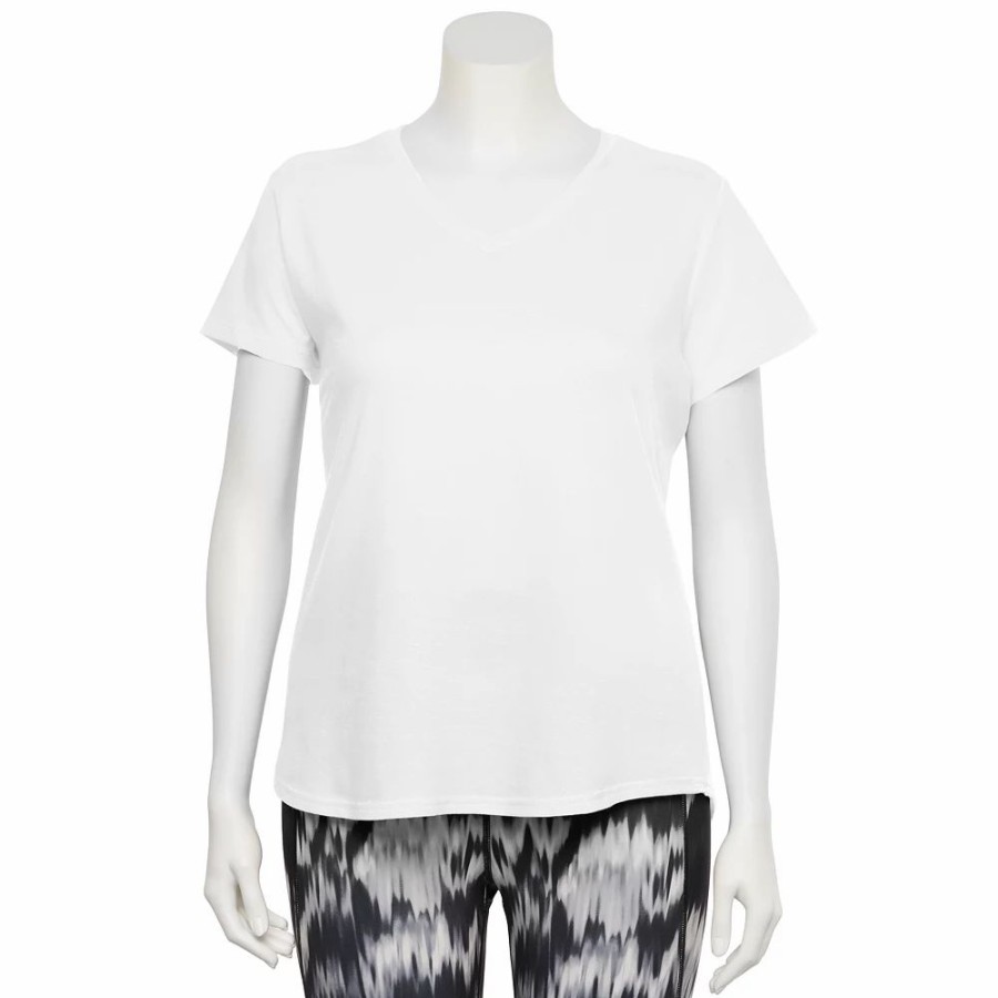 Clothing * | Plus Size Tek Gear Core V-Neck Tee