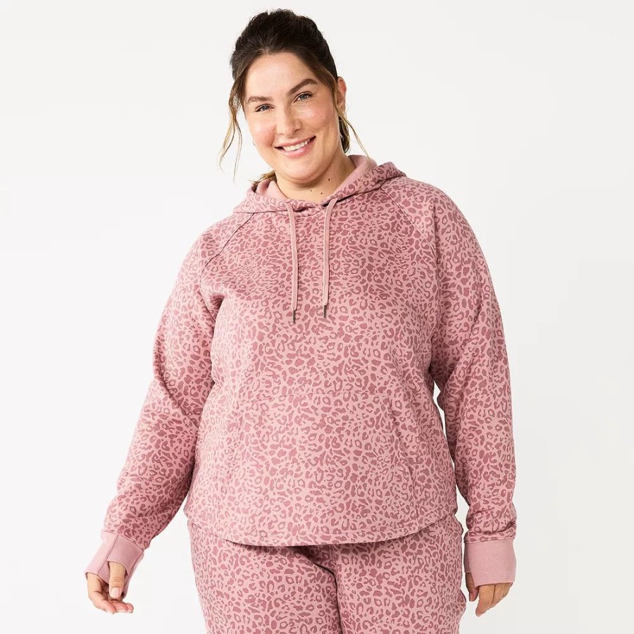 Clothing * | Plus Size Tek Gear Ultrasoft Fleece Hoodie