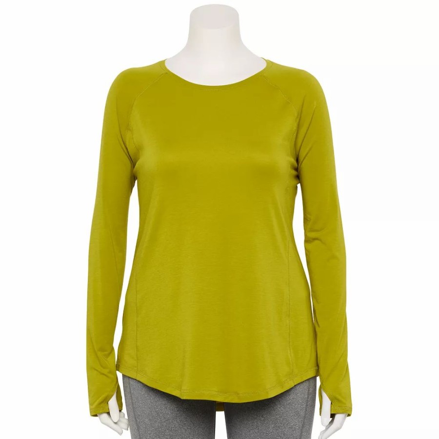 Clothing * | Plus Size Tek Gear Soft Touch Long-Sleeve Tee