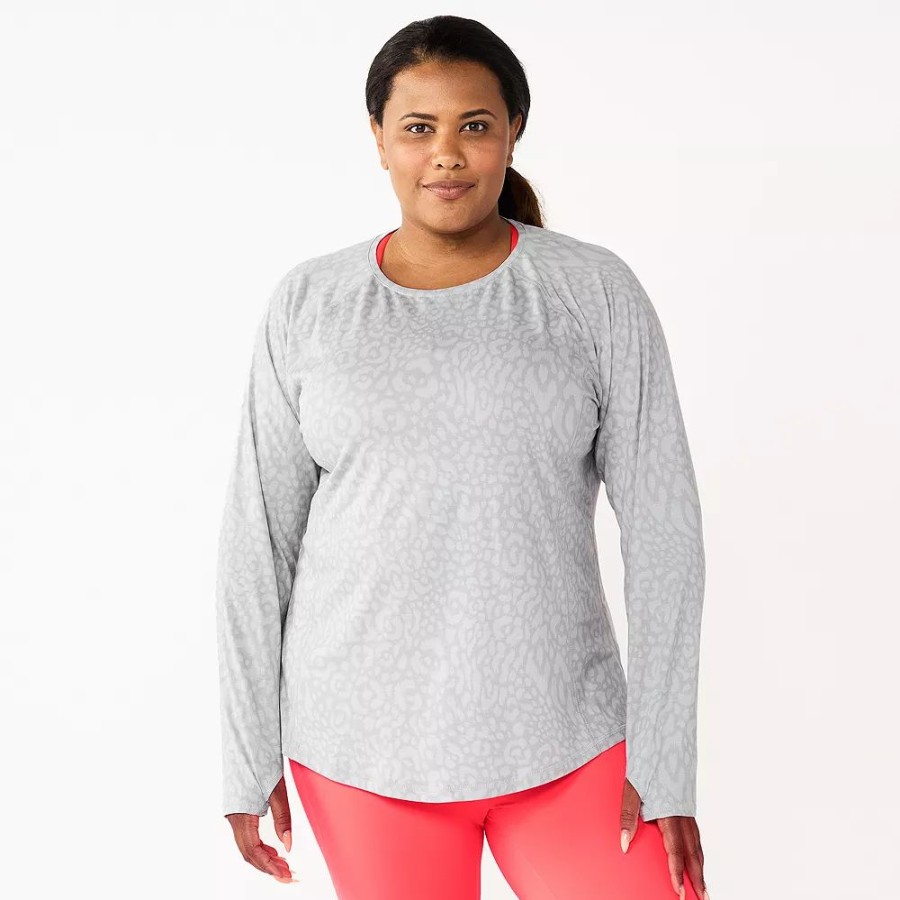 Clothing * | Plus Size Tek Gear Soft Touch Long-Sleeve Tee