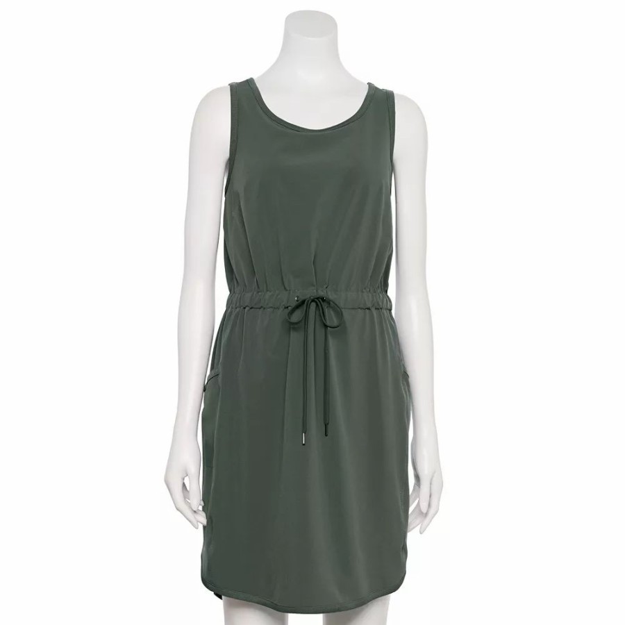 Dresses * | Women'S Tek Gear Cinch-Waist Woven Dress