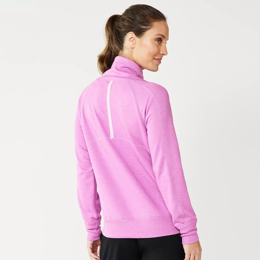 Clothing * | Women'S Tek Gear Funnel Neck Stretch Fleece Pullover