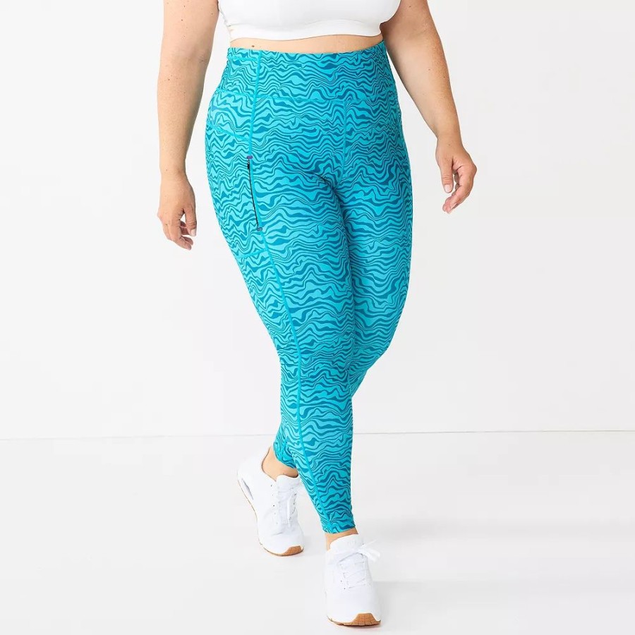 Clothing * | Plus Size Tek Gear Ultrastretch Pocket Running Leggings