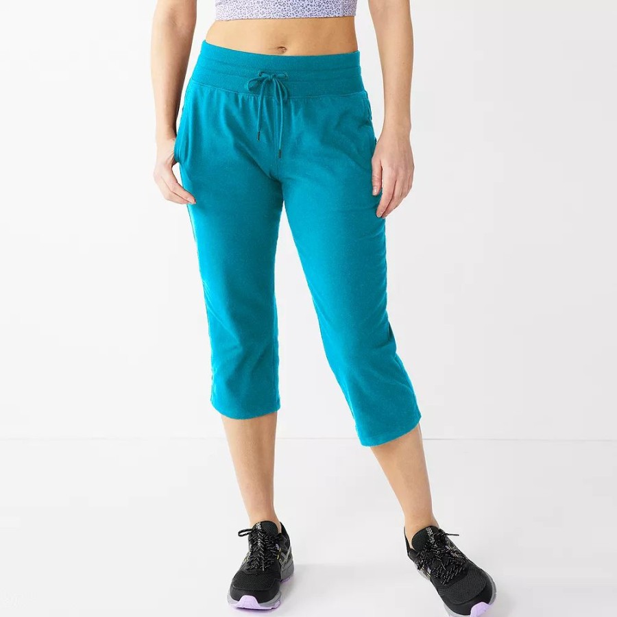 Clothing * | Women'S Tek Gear Essential Straight-Leg Workout Capris