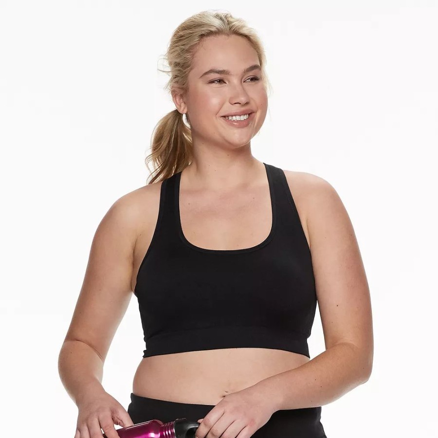 Clothing * | Plus Size Tek Gear Seamless Low-Impact Sports Bra