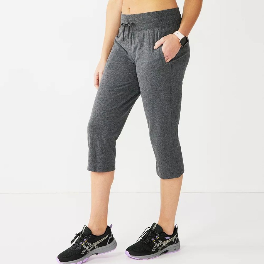 Clothing * | Petite Tek Gear Essential Straight-Leg Workout Capris