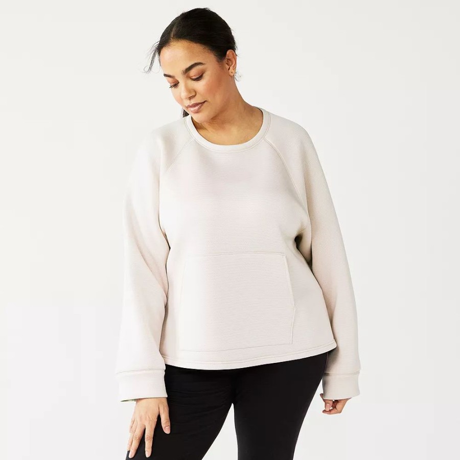 Clothing * | Plus Size Tek Gear Run Popover Top