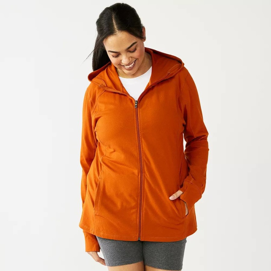 Clothing * | Plus Size Tek Gear Essential Hooded Jacket