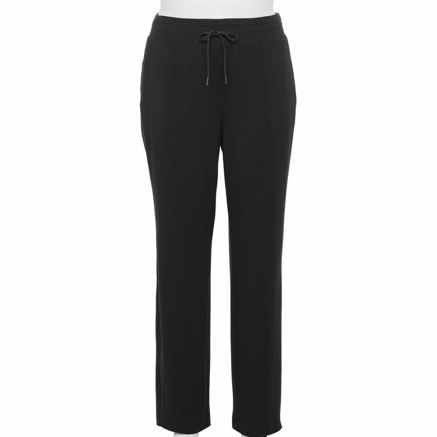 Clothing * | Plus Size Tek Gear French Terry Straight-Leg Pants