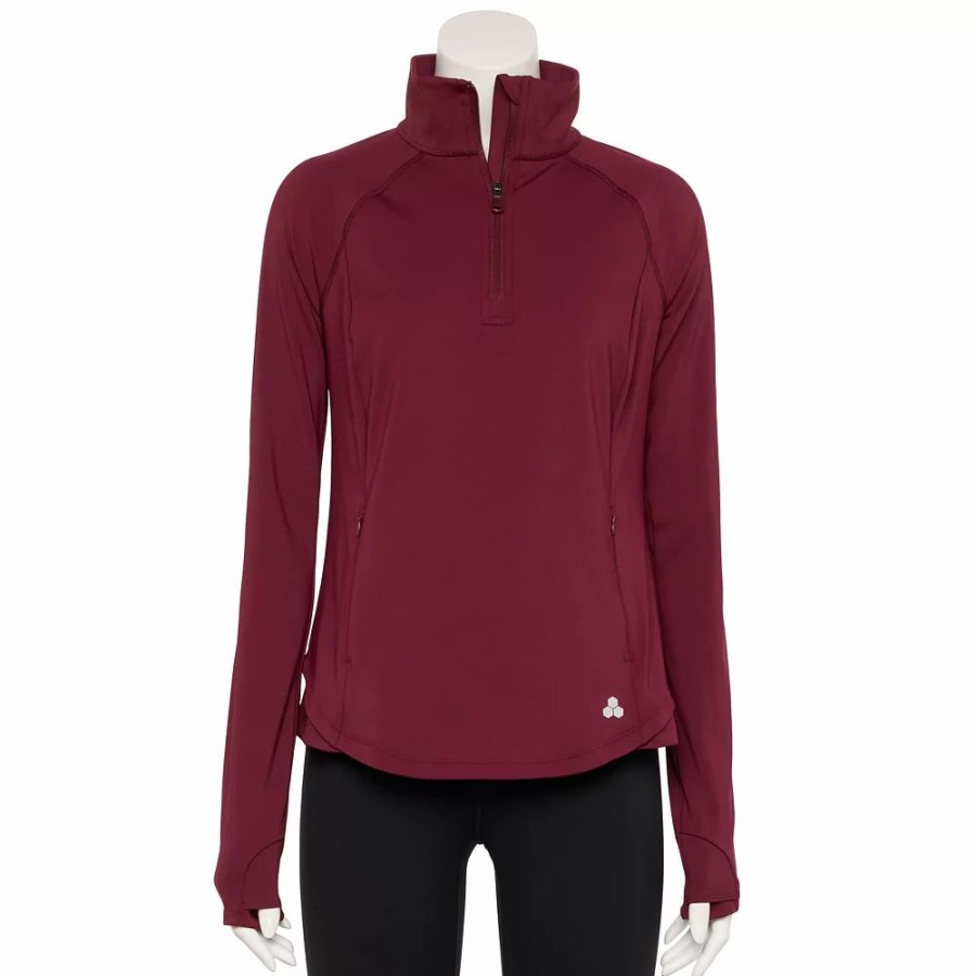 Clothing * | Women'S Tek Gear Quarter-Zip Performance Jacket