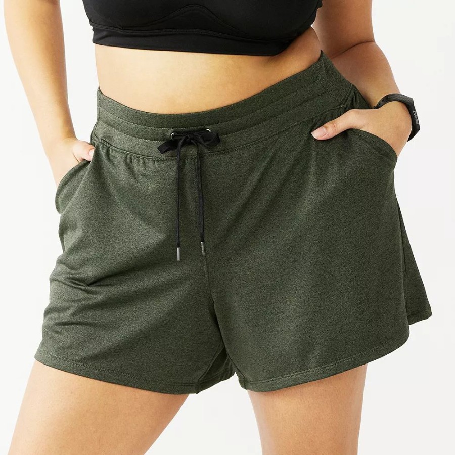 Clothing * | Plus Size Tek Gear Weekend French Terry Shorts