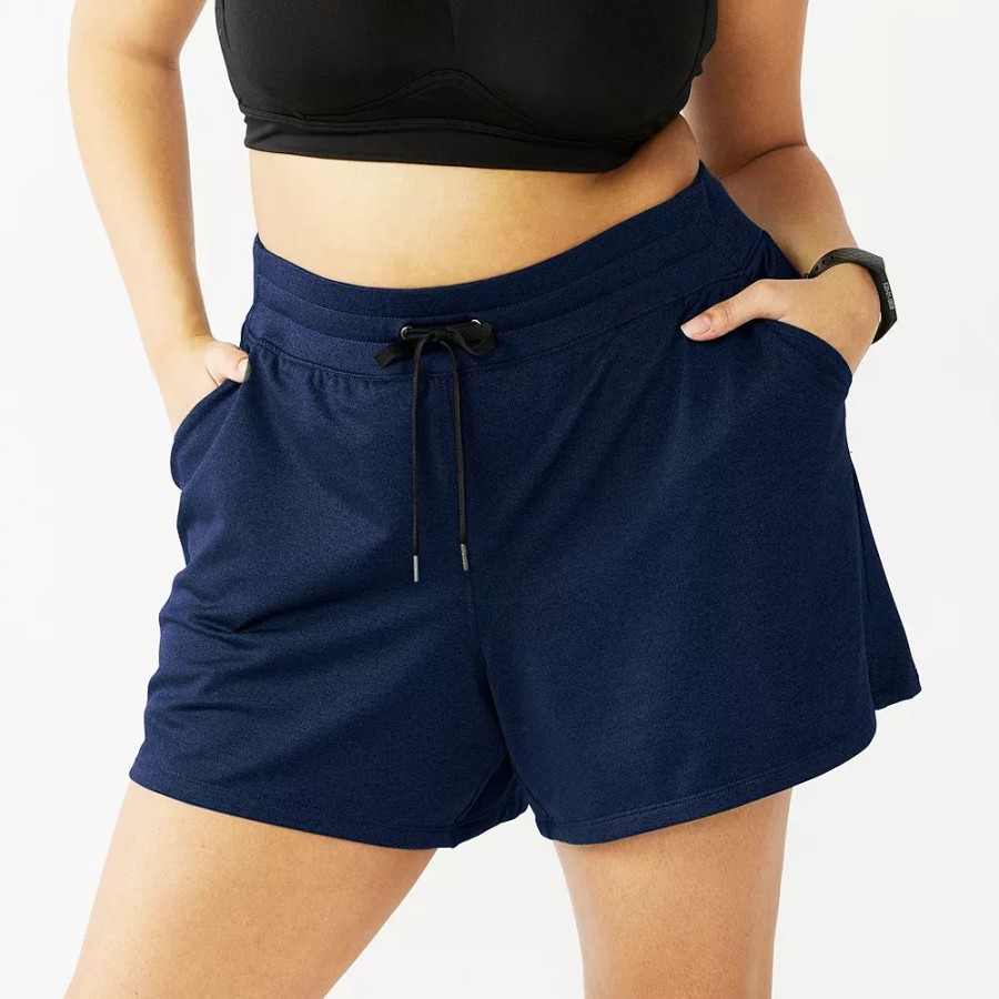 Clothing * | Plus Size Tek Gear Weekend French Terry Shorts