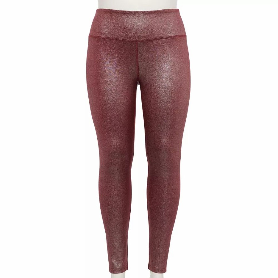 Clothing * | Plus Size Tek Gear High-Waisted Printed Leggings