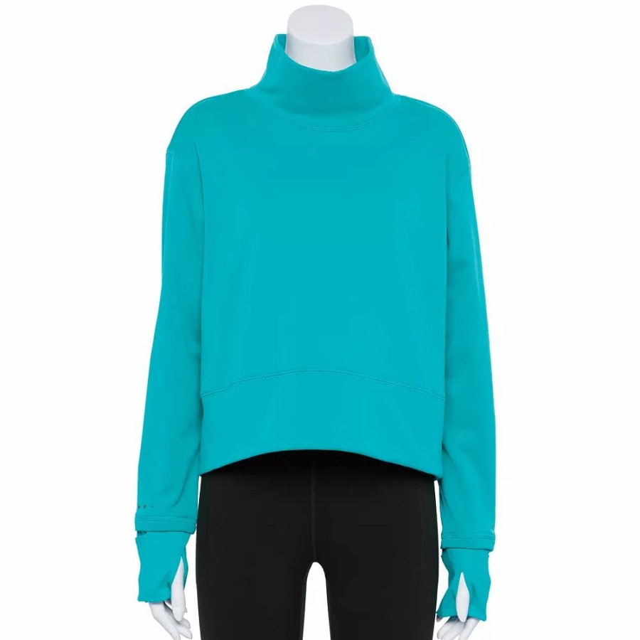 Clothing * | Women'S Tek Gear Run Mockneck Long Sleeve Top