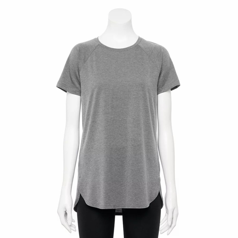 Clothing * | Petite Tek Gear High Slit Tunic Tee