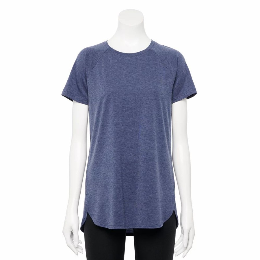 Clothing * | Petite Tek Gear High Slit Tunic Tee