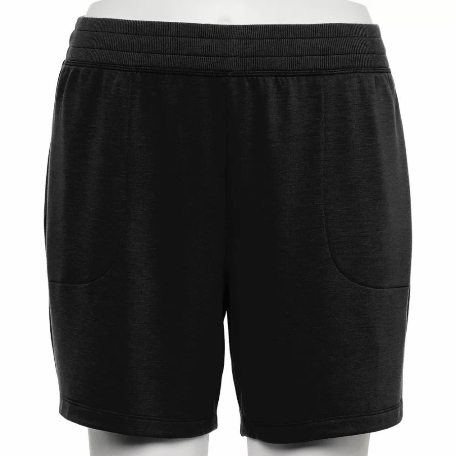 Clothing * | Plus Size Tek Gear Stretch Fleece Shorts