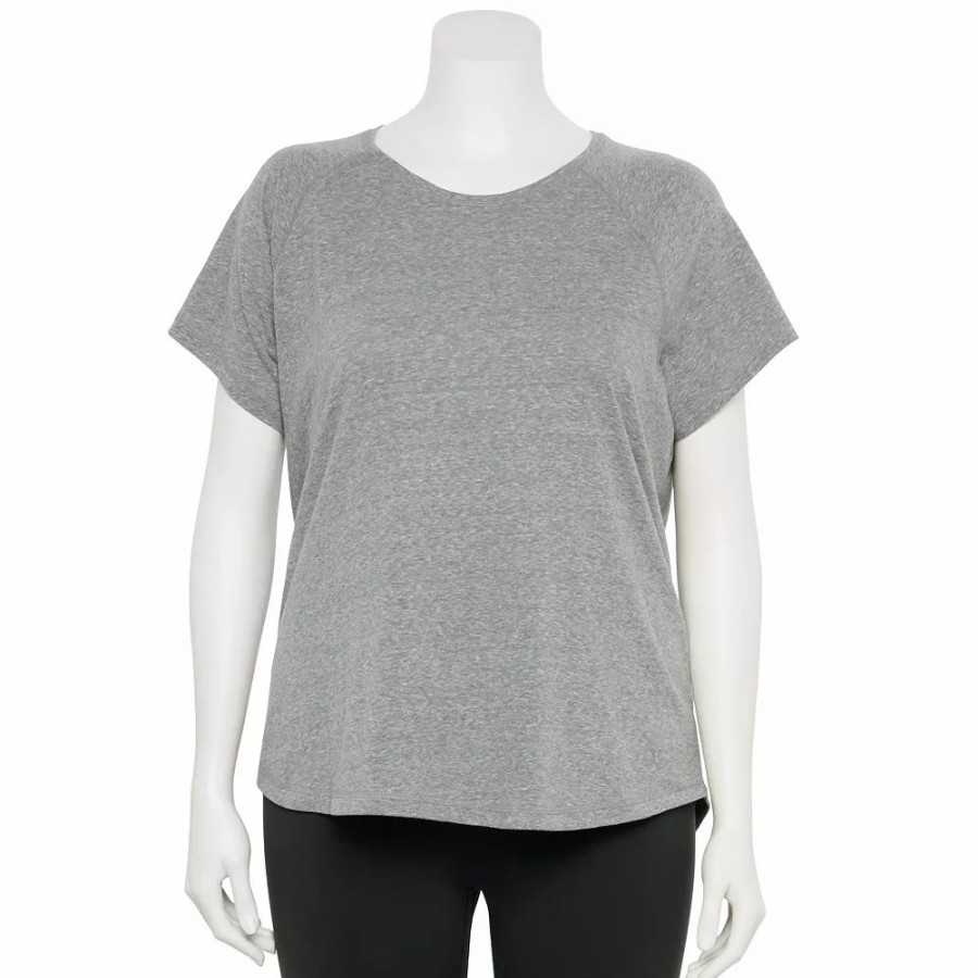 Clothing * | Plus Size Tek Gear Core Raglan Tee