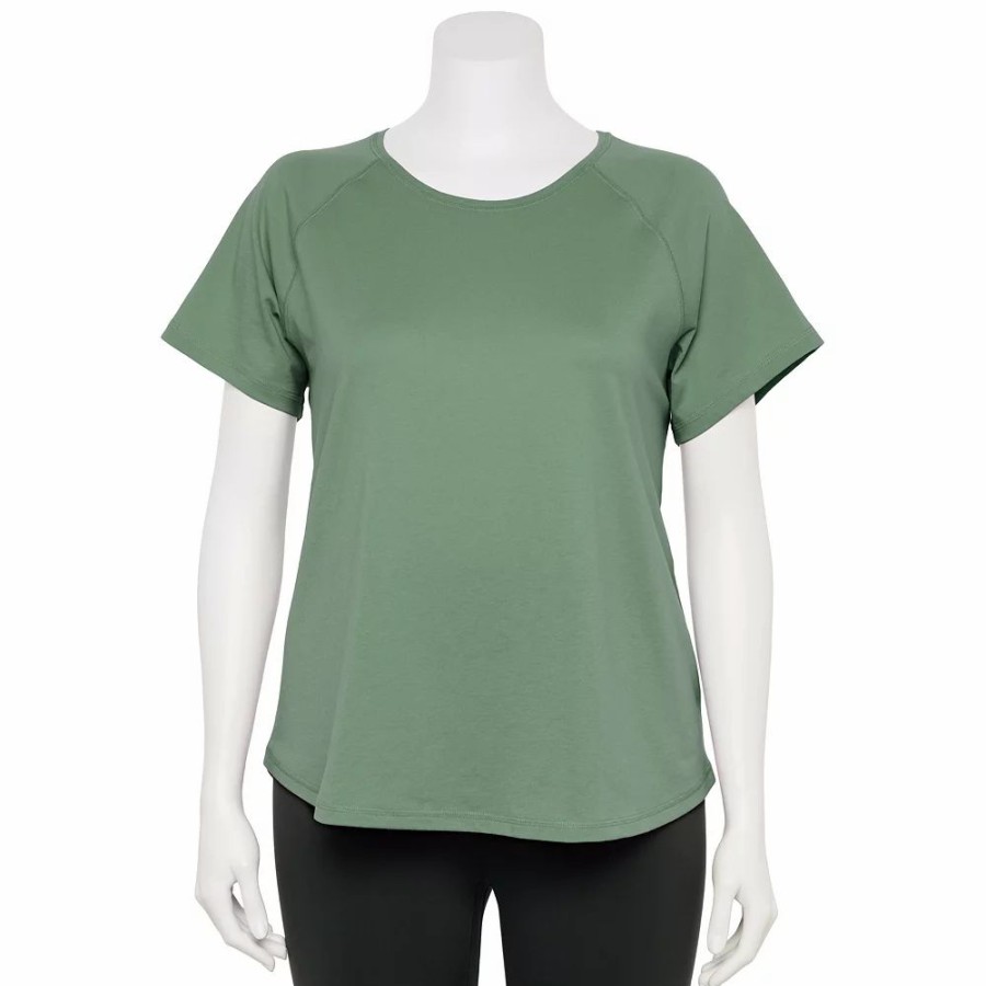 Clothing * | Plus Size Tek Gear Core Raglan Tee