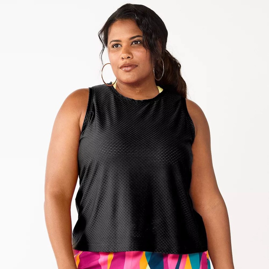 Clothing * | Plus Size Tek Gear Cinched-Back Tank