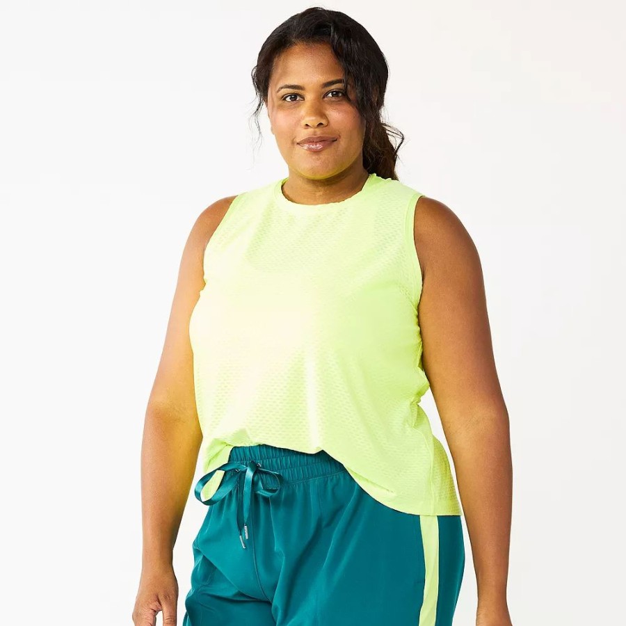 Clothing * | Plus Size Tek Gear Cinched-Back Tank