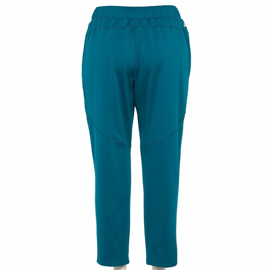 Clothing * | Plus Size Tek Gear Fleece-Lined Slim Fit Pants Night Life Teal