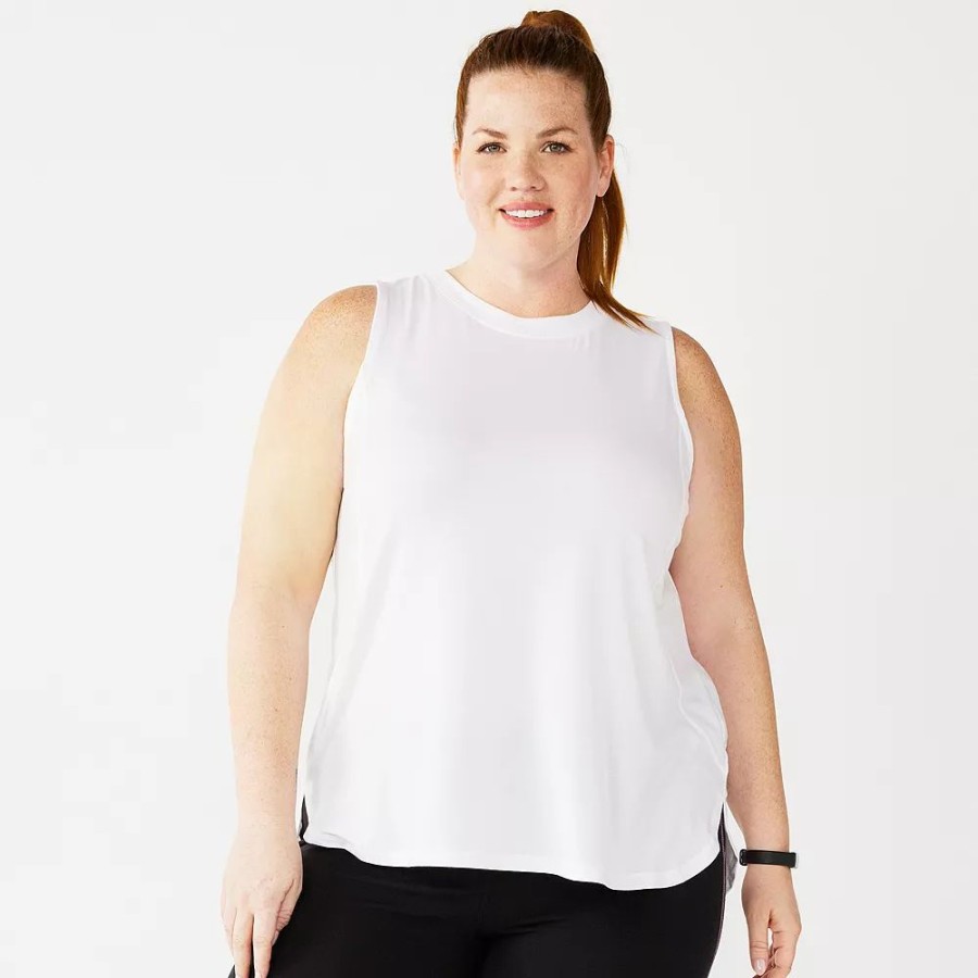 Clothing * | Plus Size Tek Gear Easy High-Low Tank