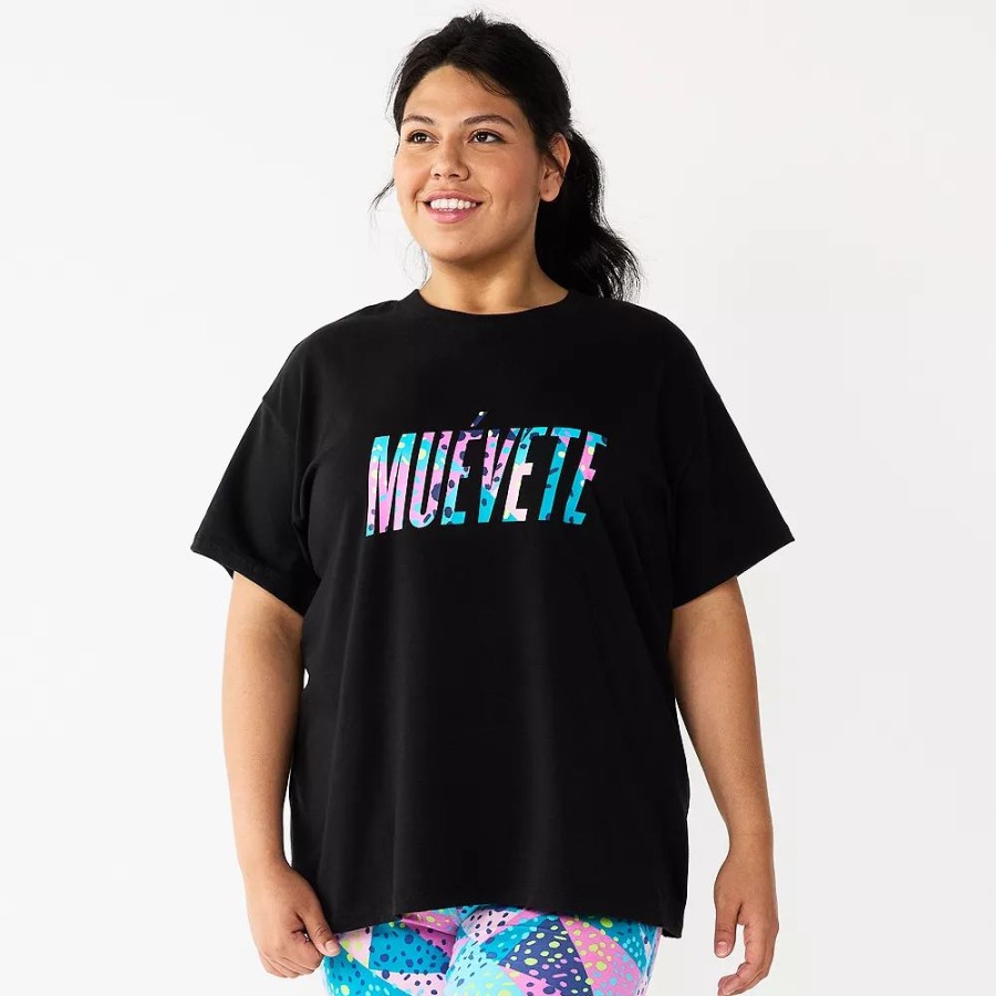 Clothing * | Plus Size Tek Gear Muevete Hispanic Heritage Oversized Tee