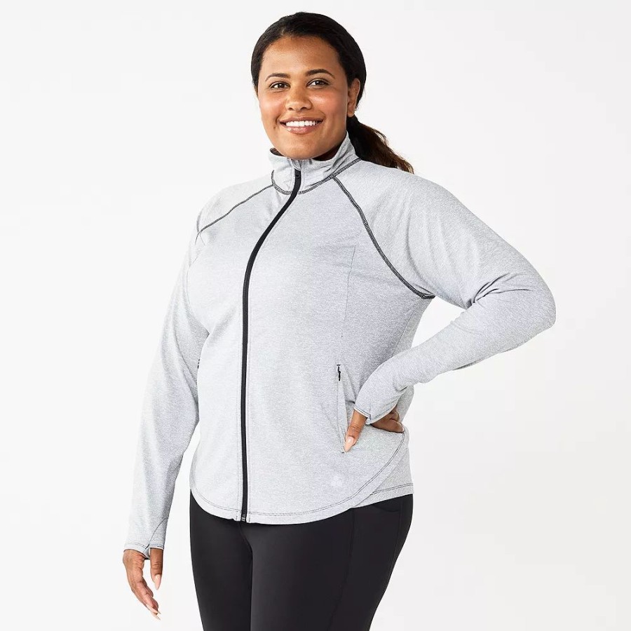 Clothing * | Plus Size Tek Gear Performance Jacket