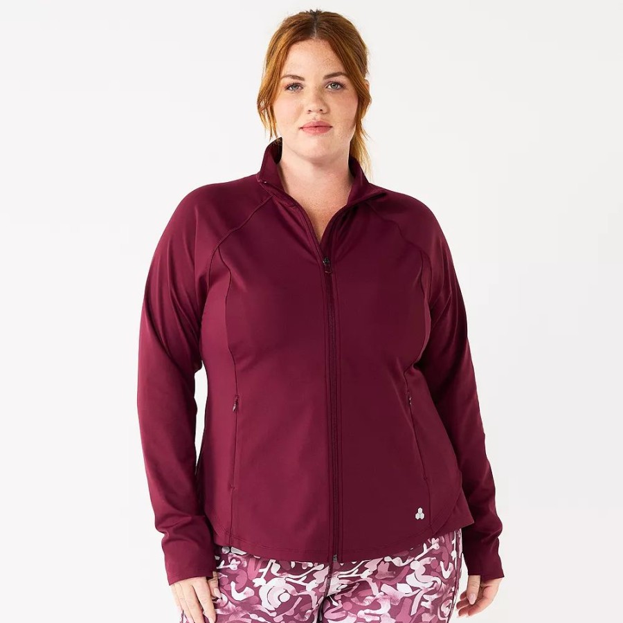 Clothing * | Plus Size Tek Gear Performance Jacket