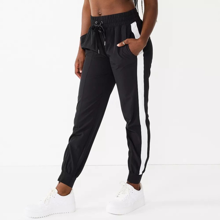 Clothing * | Women'S Tek Gear Zipper-Hem Woven Track Pants