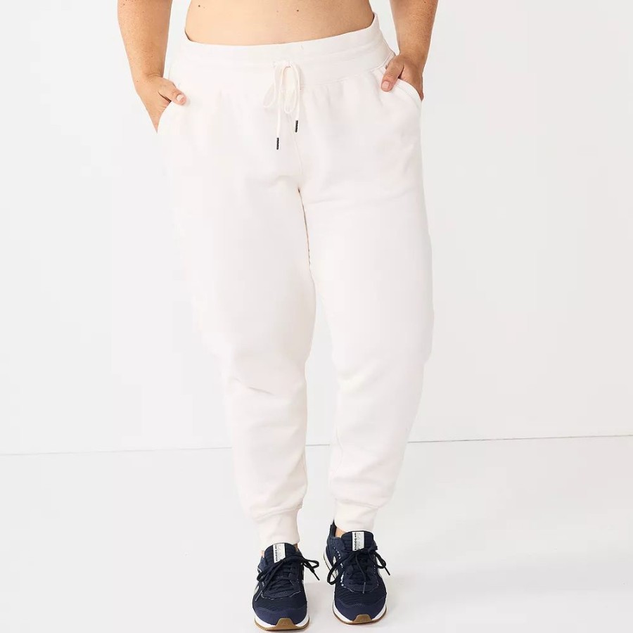 Clothing * | Plus Size Tek Gear Ultrasoft Fleece Jogger Pants