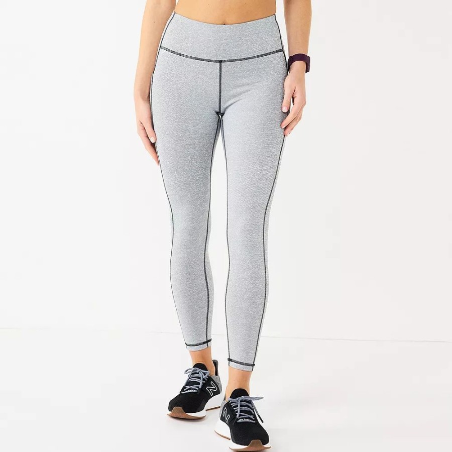 Clothing * | Petite Tek Gear Ultrastretch High-Waisted 7/8 Leggings With Side Pockets