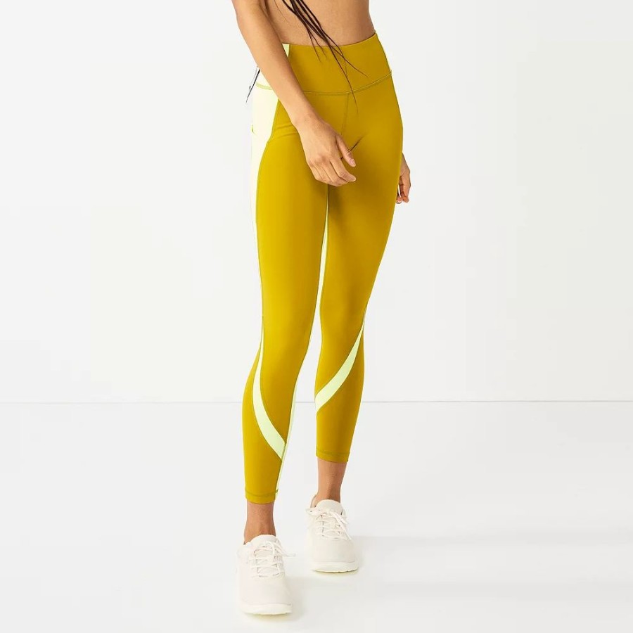 Clothing * | Women'S Tek Gear Ultrastretch Colorblock 7/8 Leggings