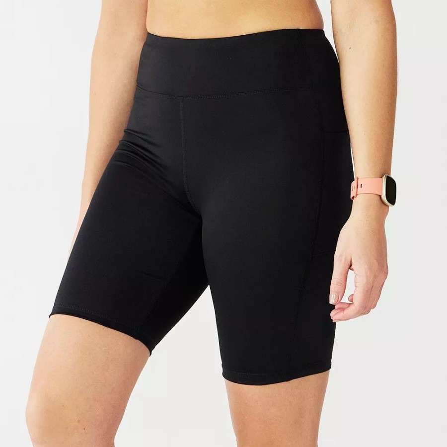 Clothing * | Women'S Tek Gear Core 9-In. High-Waisted Bike Shorts