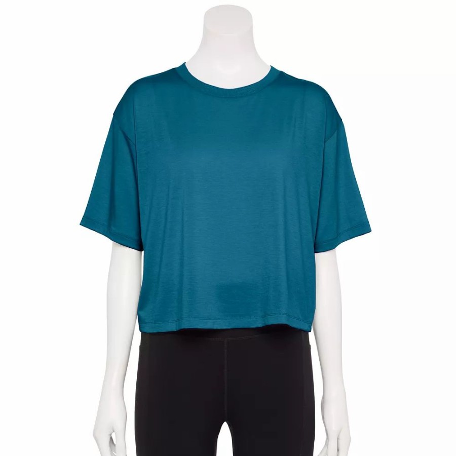 Clothing * | Women'S Tek Gear Crop Easy Tee