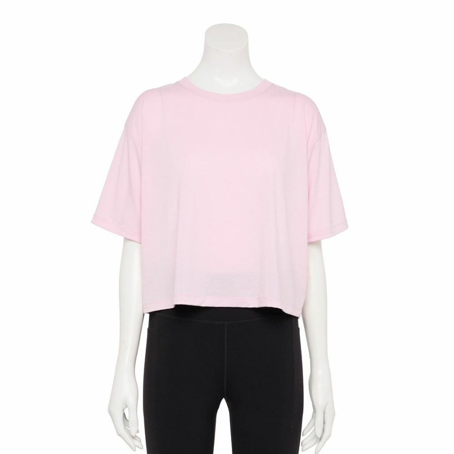 Clothing * | Women'S Tek Gear Crop Easy Tee