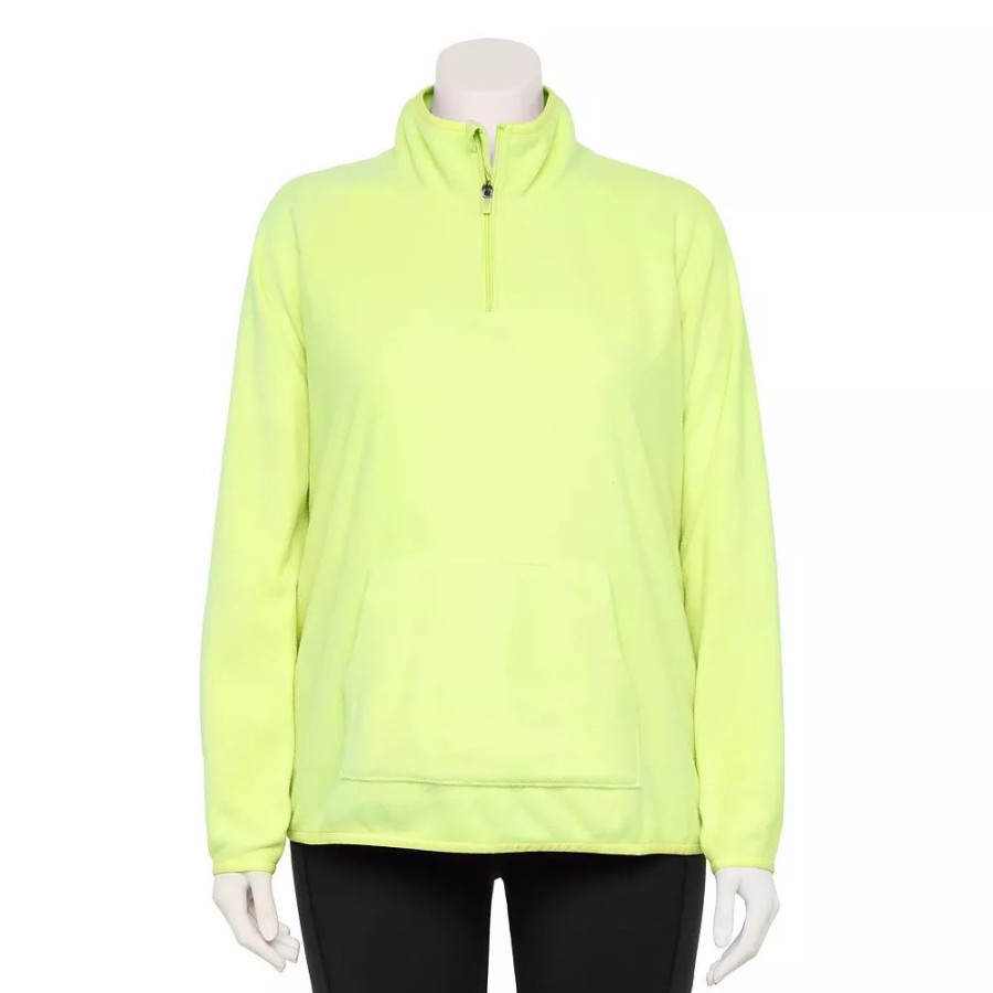 Clothing * | Plus Size Tek Gear Microfleece Quarter-Zip Top