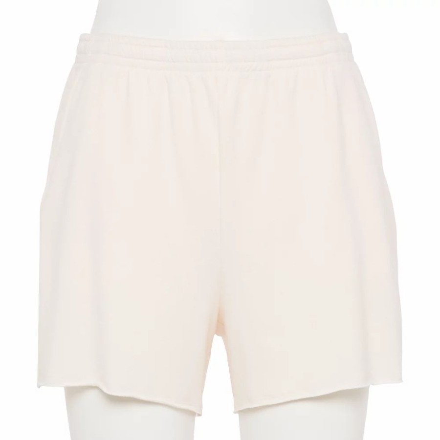 Clothing * | Women'S Tek Gear French Terry Raw-Hem Shorts