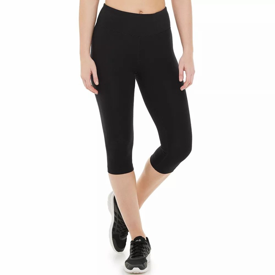 Clothing * | Women'S Tek Gear Essential High-Waisted Skimmer Capri Leggings