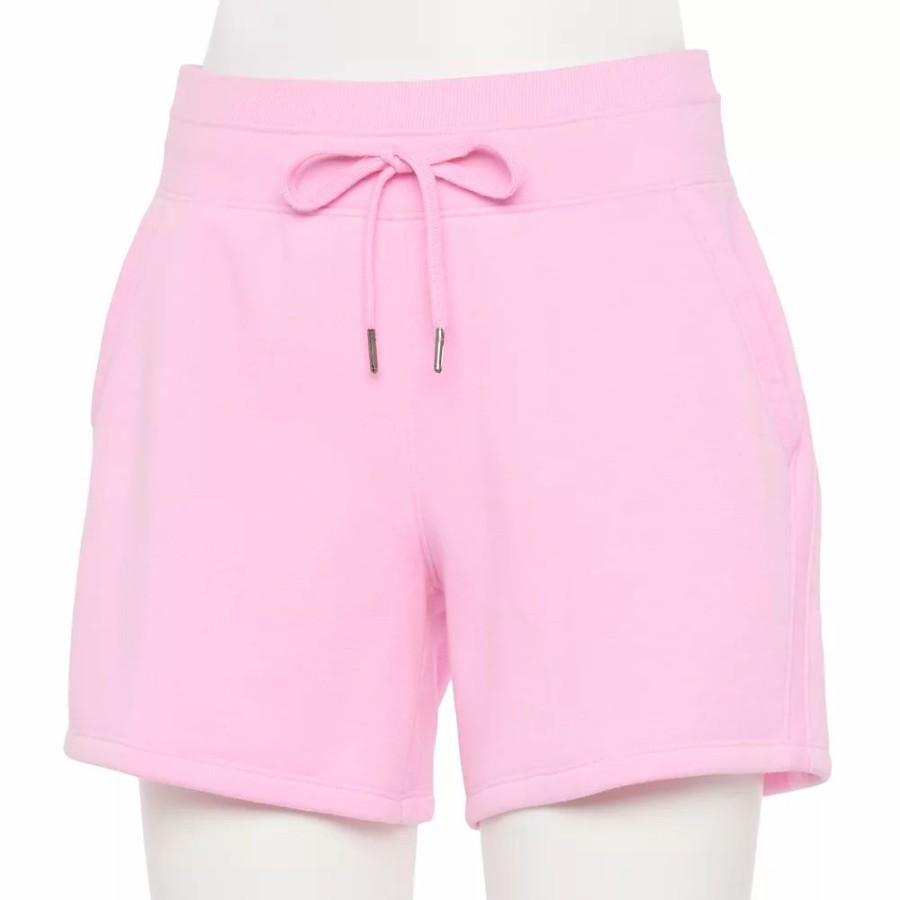 Clothing * | Women'S Tek Gear Ultrasoft Fleece 5-In. Shorts Strawberry Malt