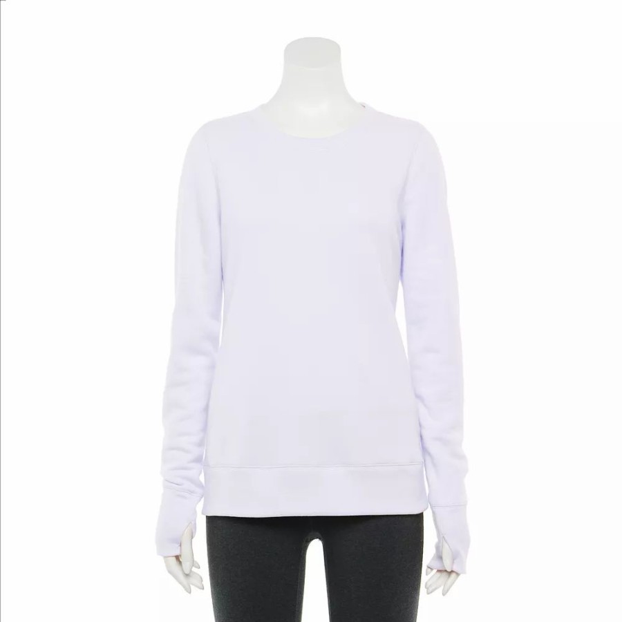 Clothing * | Women'S Tek Gear Ultrasoft Fleece Crewneck Sweatshirt